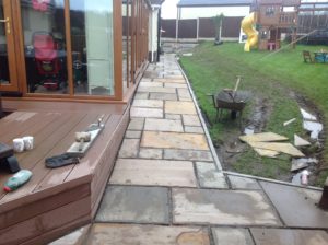 Professional Indian Stone Paved Pathways in Northwich